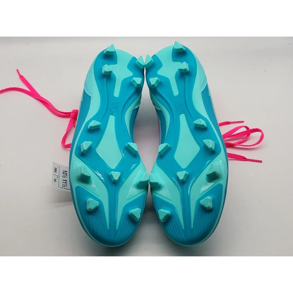 Adidas F50 Club Messi Firm FG/MG Mens‎ 10.5 Cyan Aqua Pink Soccer Cleats IH0929